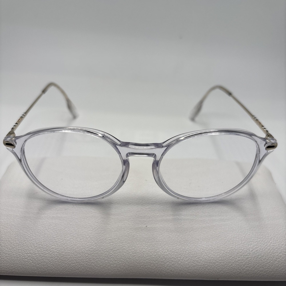 BURBERRY B 2365 3024 CLEAR GOLD AUTHENTIC EYEGLASSES 51-18-140 FRAME #C502